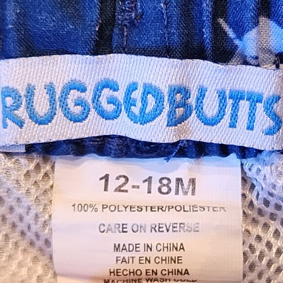 RUGGEDBUTTS - Crabby Sailor Swim Trunks Size 12-18 Months - Picture 5 of 5